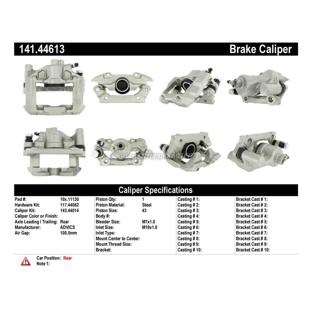 2008 Lexus IS250 Brake Caliper