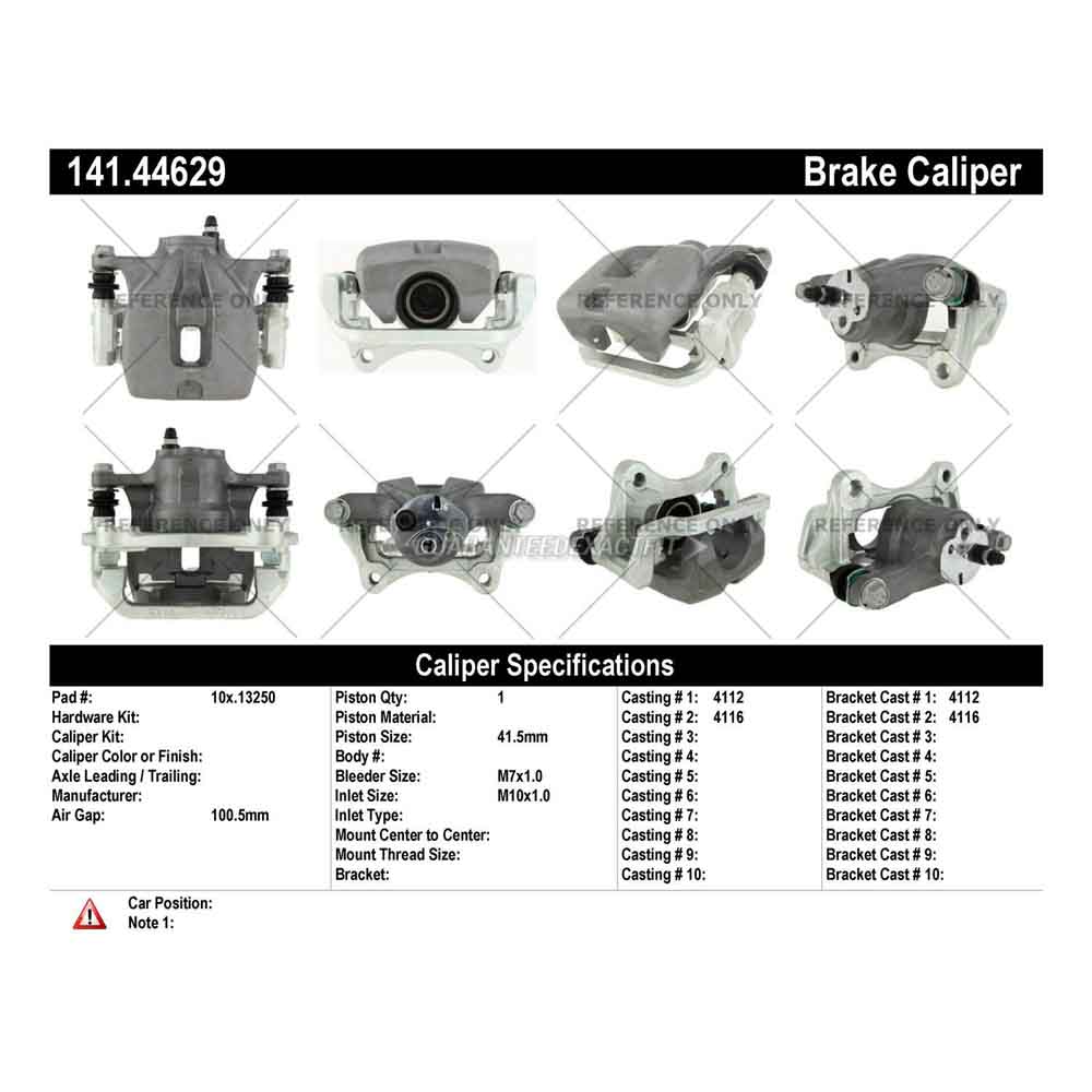 2011 Toyota Highlander Brake Caliper