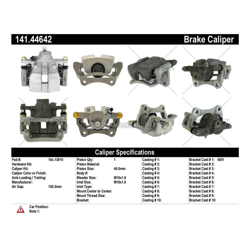 2011 Lexus RX350 Brake Caliper