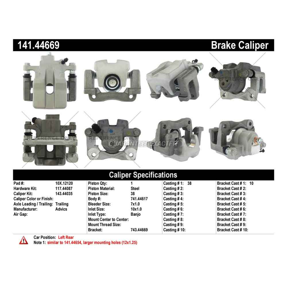 2017 Lexus ES300h Brake Caliper