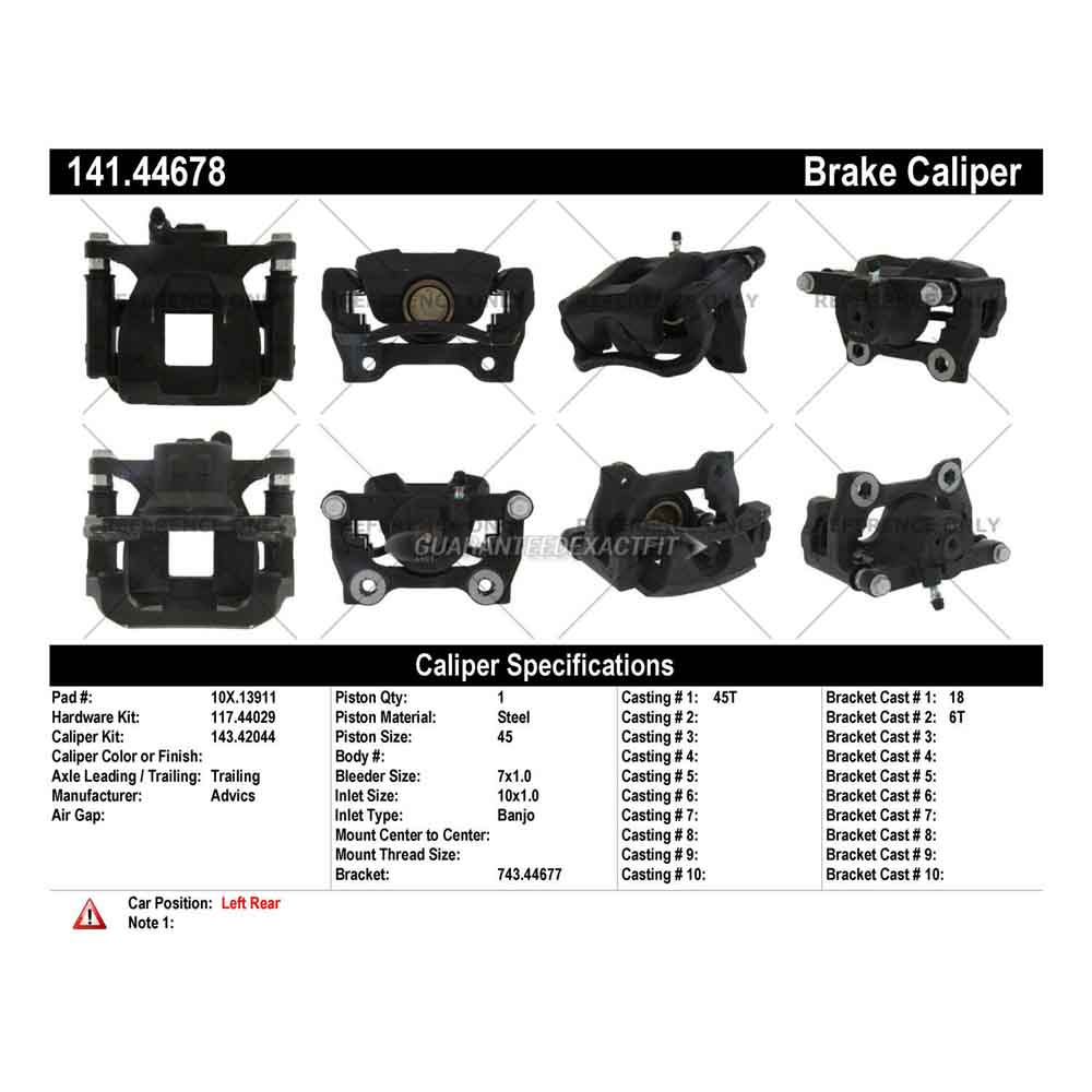 2014 Lexus IS350 Brake Caliper