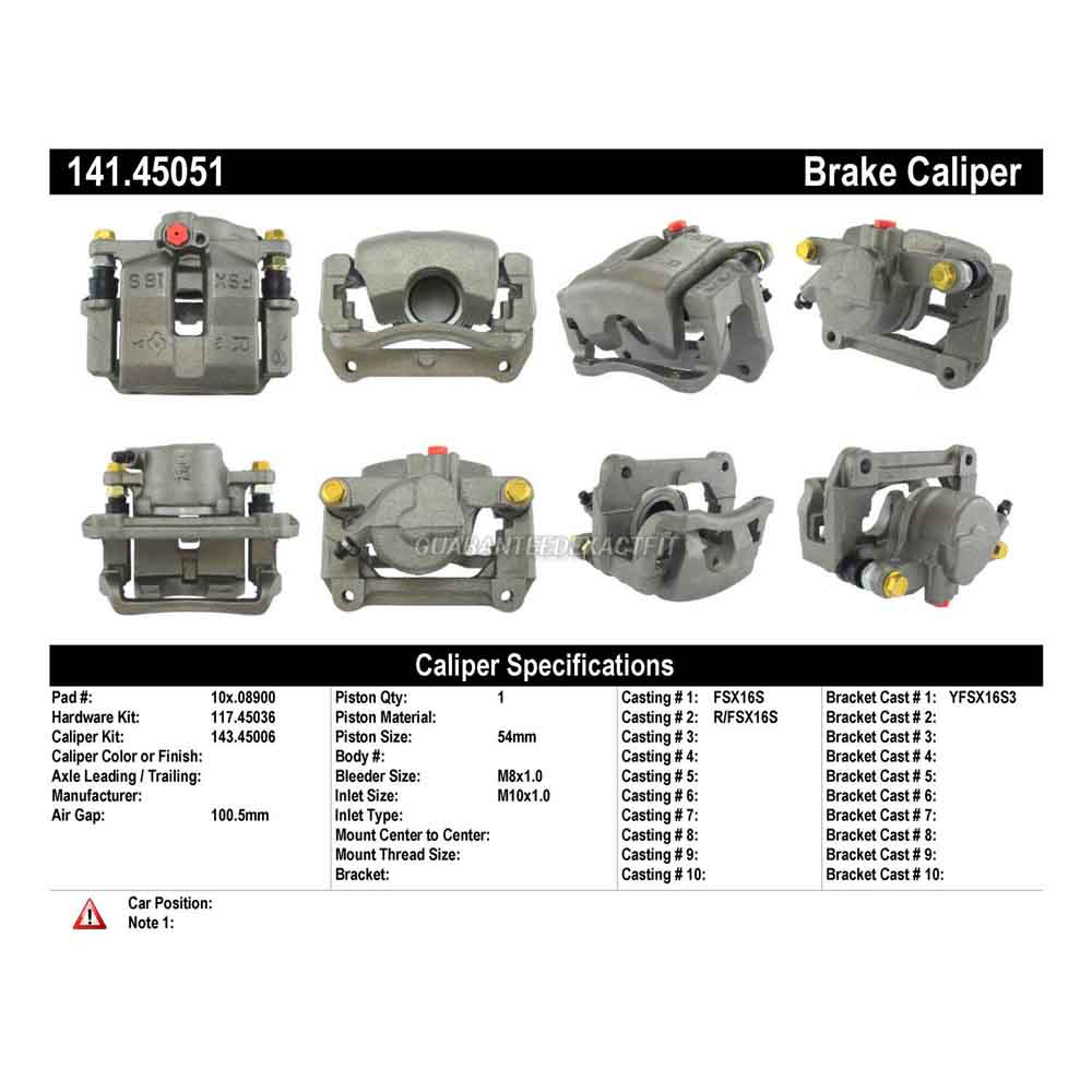 2003 Mazda Miata Brake Caliper