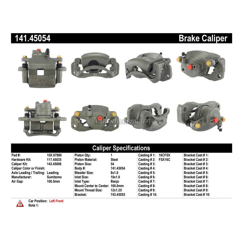 2000 Mazda Protege Brake Caliper