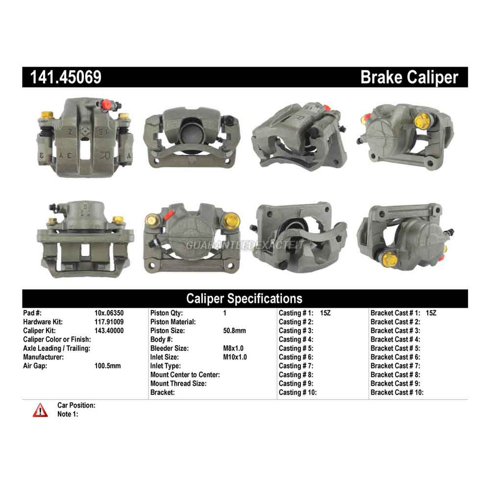 2000 Mazda Miata Brake Caliper