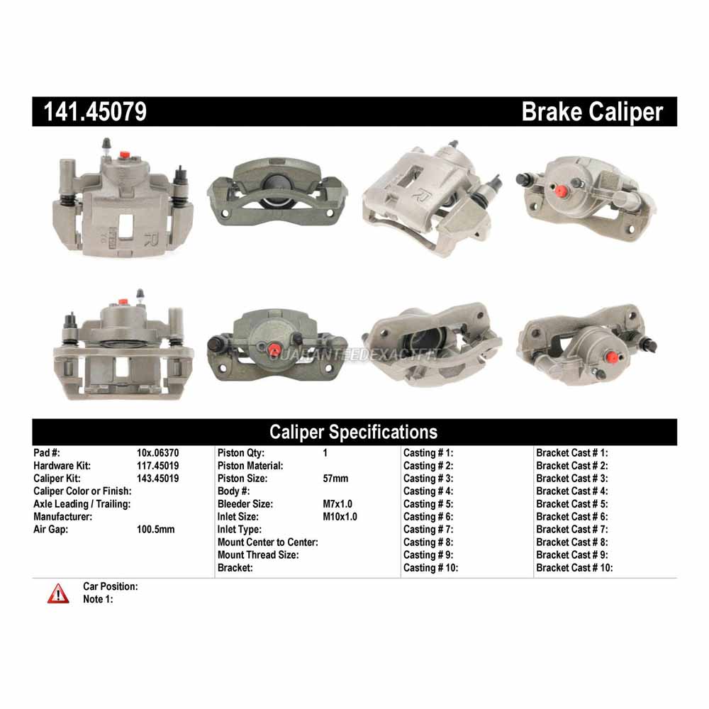 2000 Mazda Protege Brake Caliper