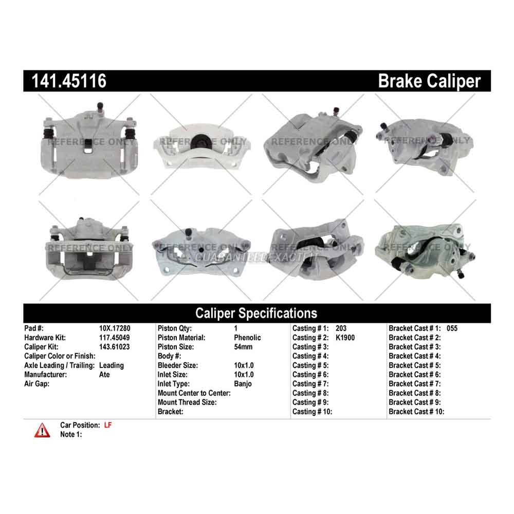 2014 Mazda 3 Brake Caliper