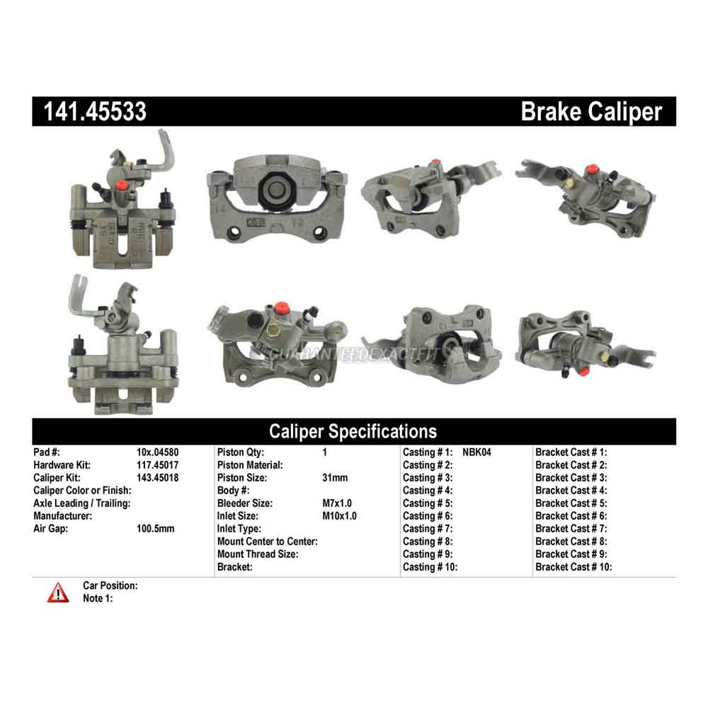 1994 Mazda Protege Brake Caliper