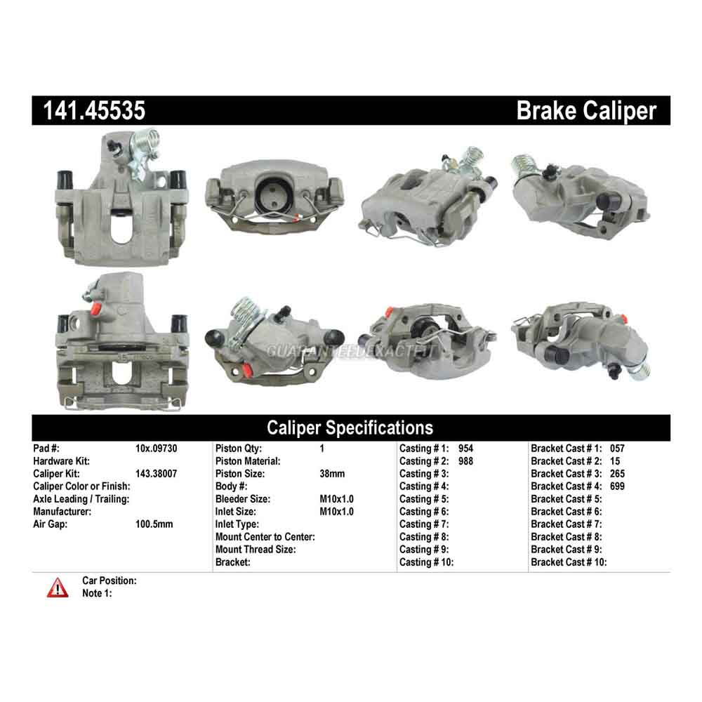 2012 Mazda 3 Brake Caliper