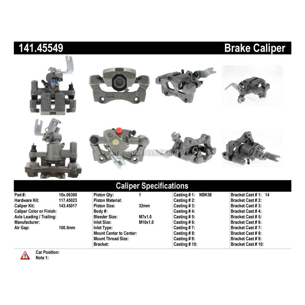 2000 Mazda Miata Brake Caliper