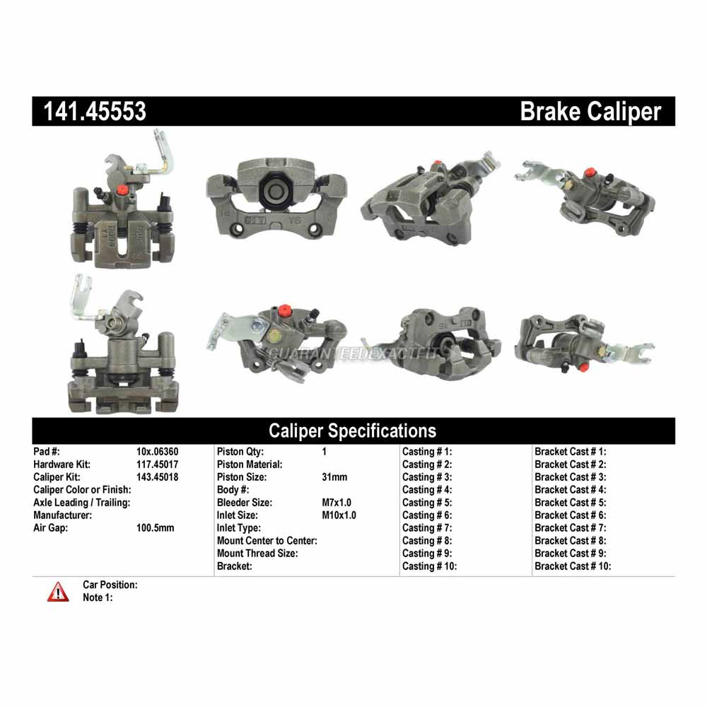 2000 Ford Escort Brake Caliper
