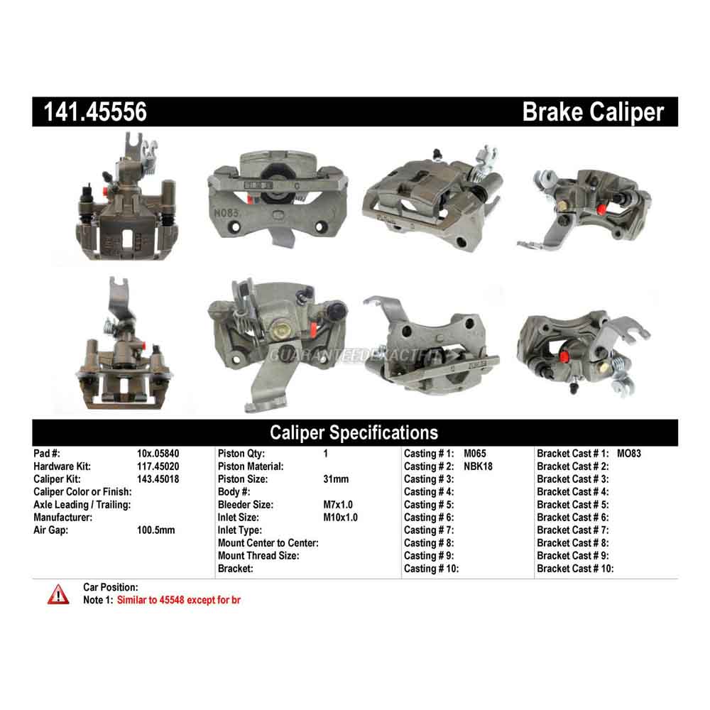 2000 Mazda 626 Brake Caliper