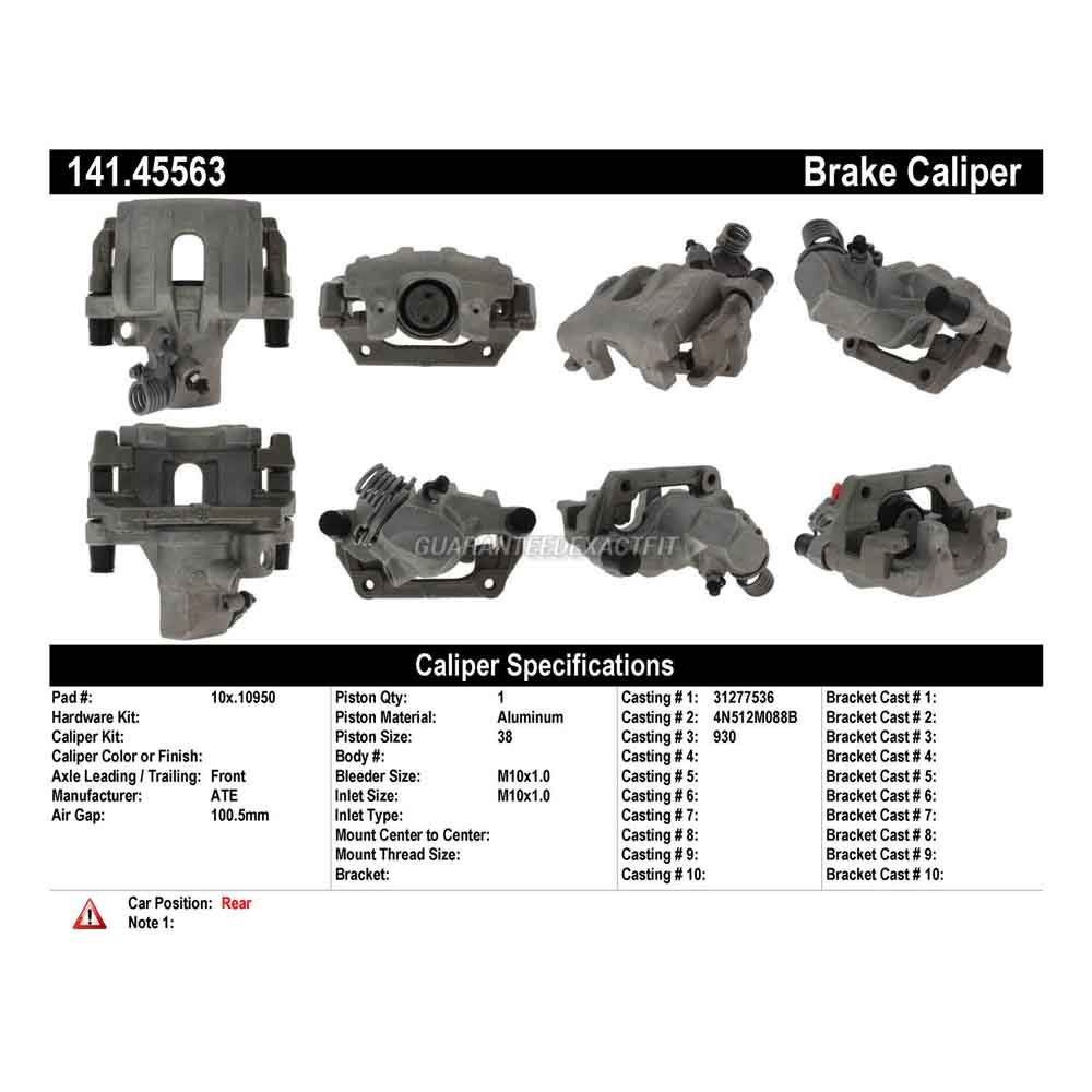 2012 Volvo C30 Brake Caliper