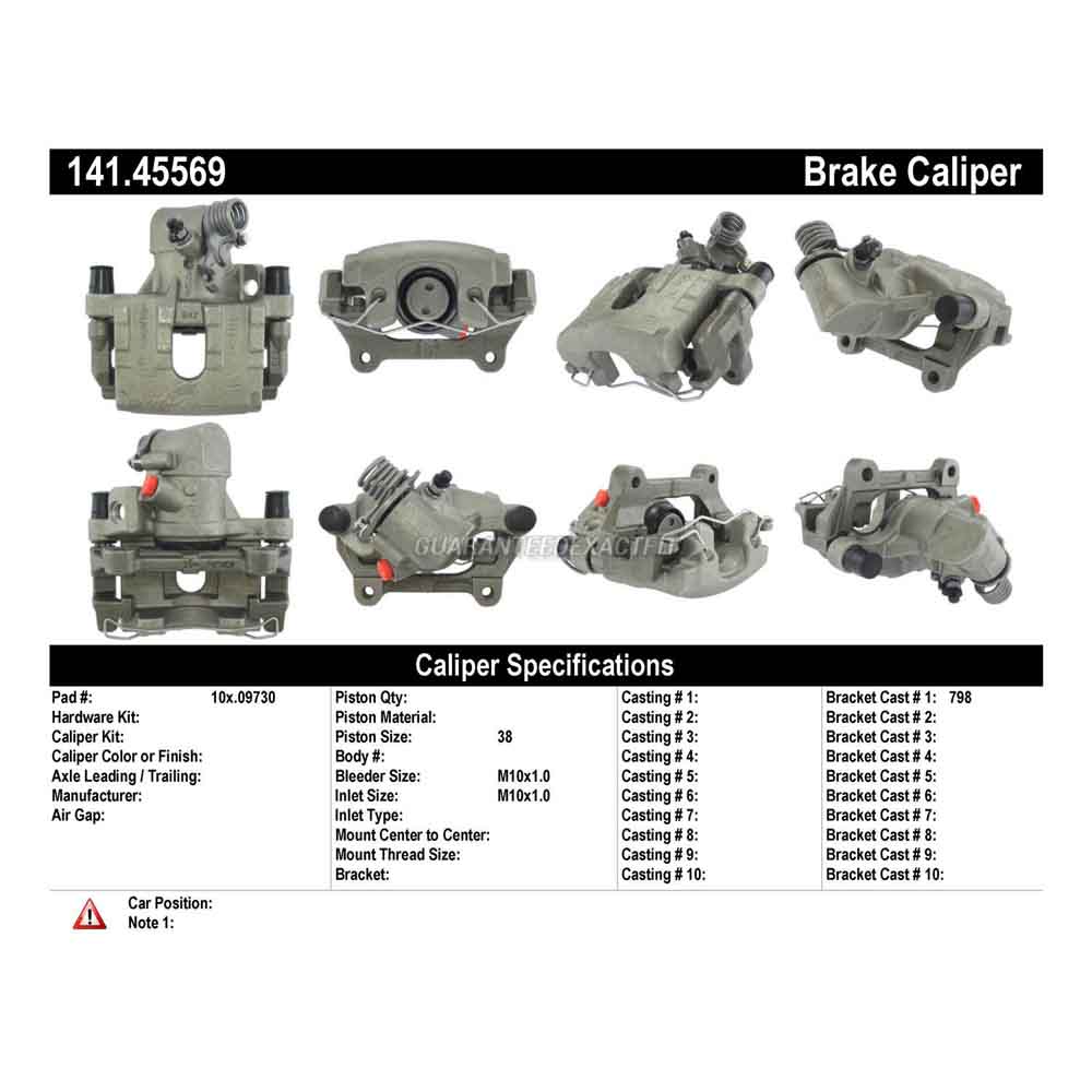 2014 Mazda 5 Brake Caliper