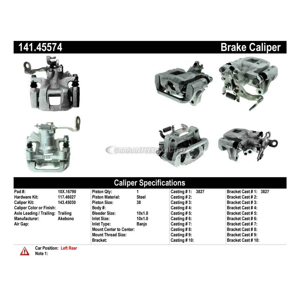 2014 Mazda 6 Brake Caliper