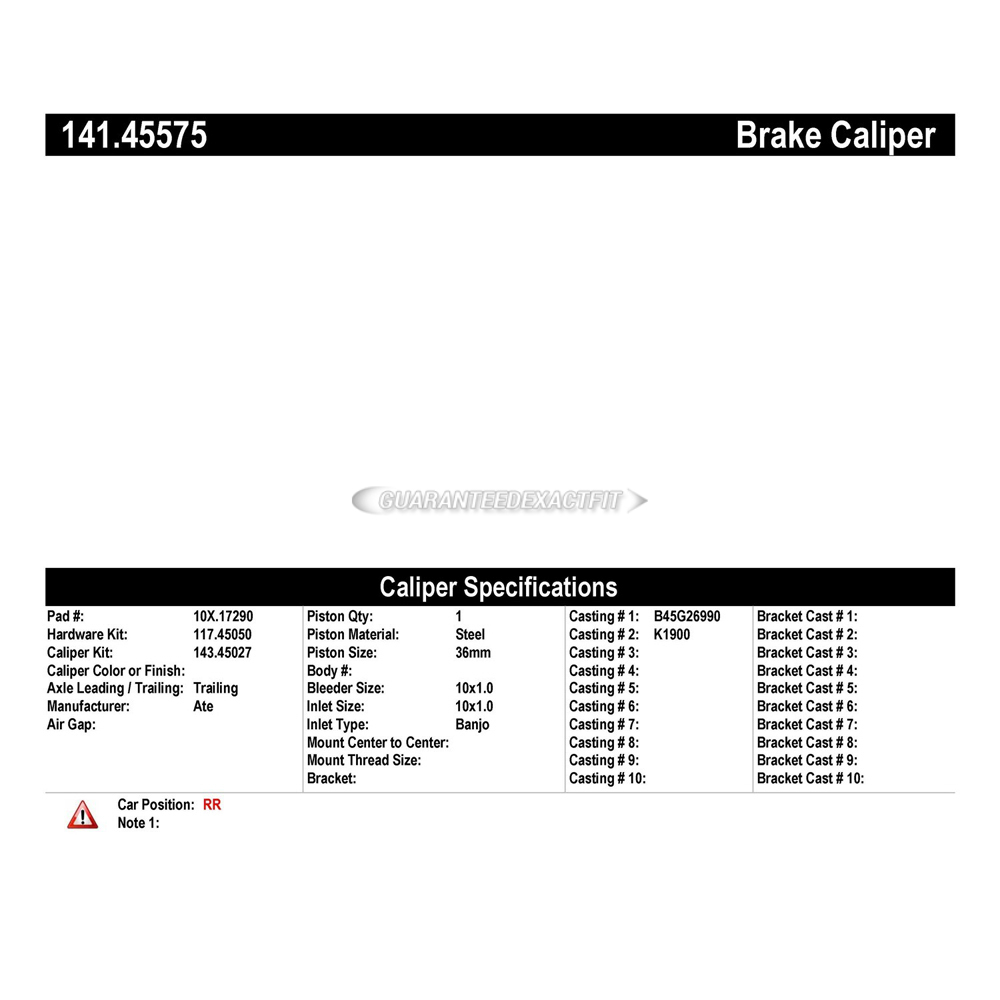 2016 Mazda 3 Brake Caliper