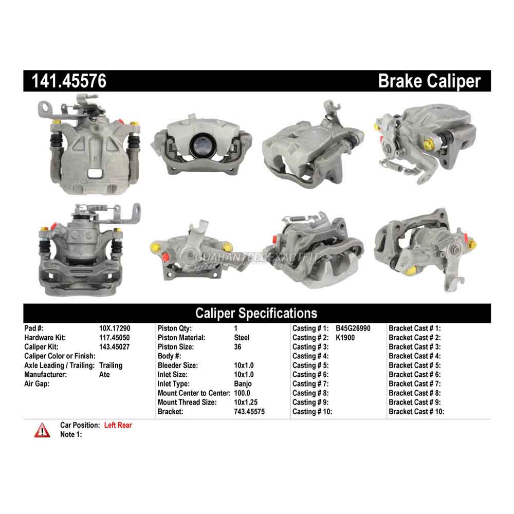 2015 Mazda 3 Brake Caliper