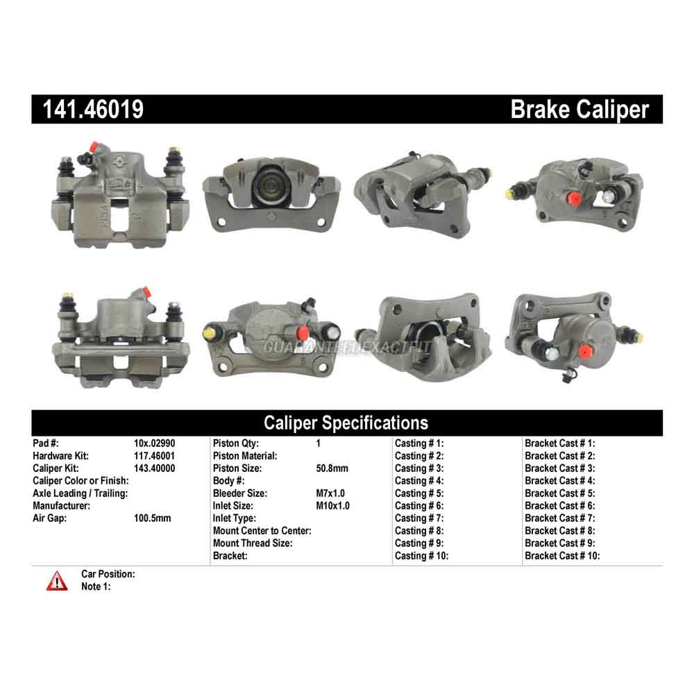 1987 Dodge Colt Brake Caliper