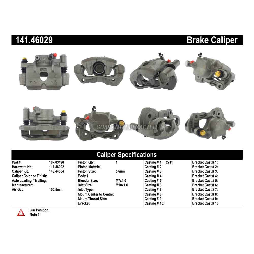1987 Mitsubishi Van Brake Caliper