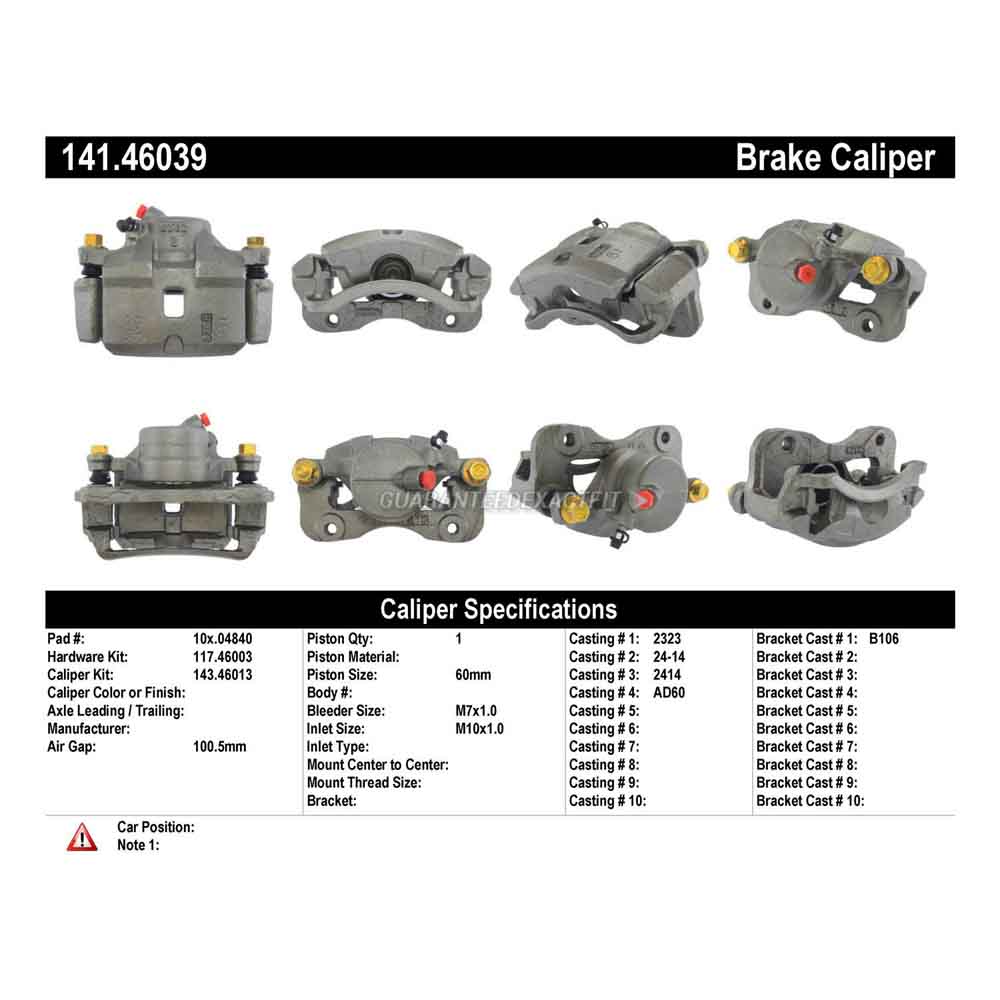 1993 Eagle Summit Brake Caliper