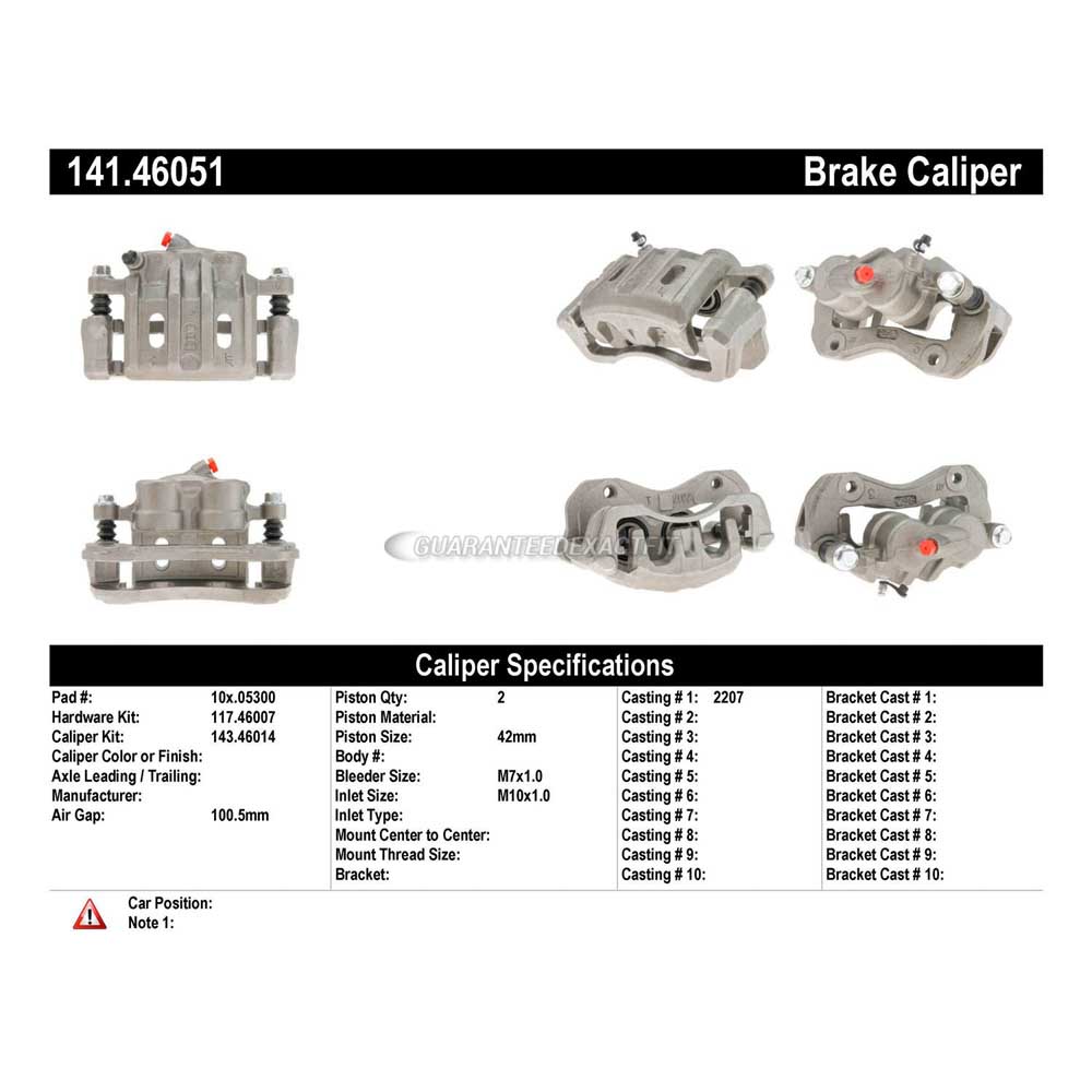 1992 Mitsubishi Eclipse Brake Caliper