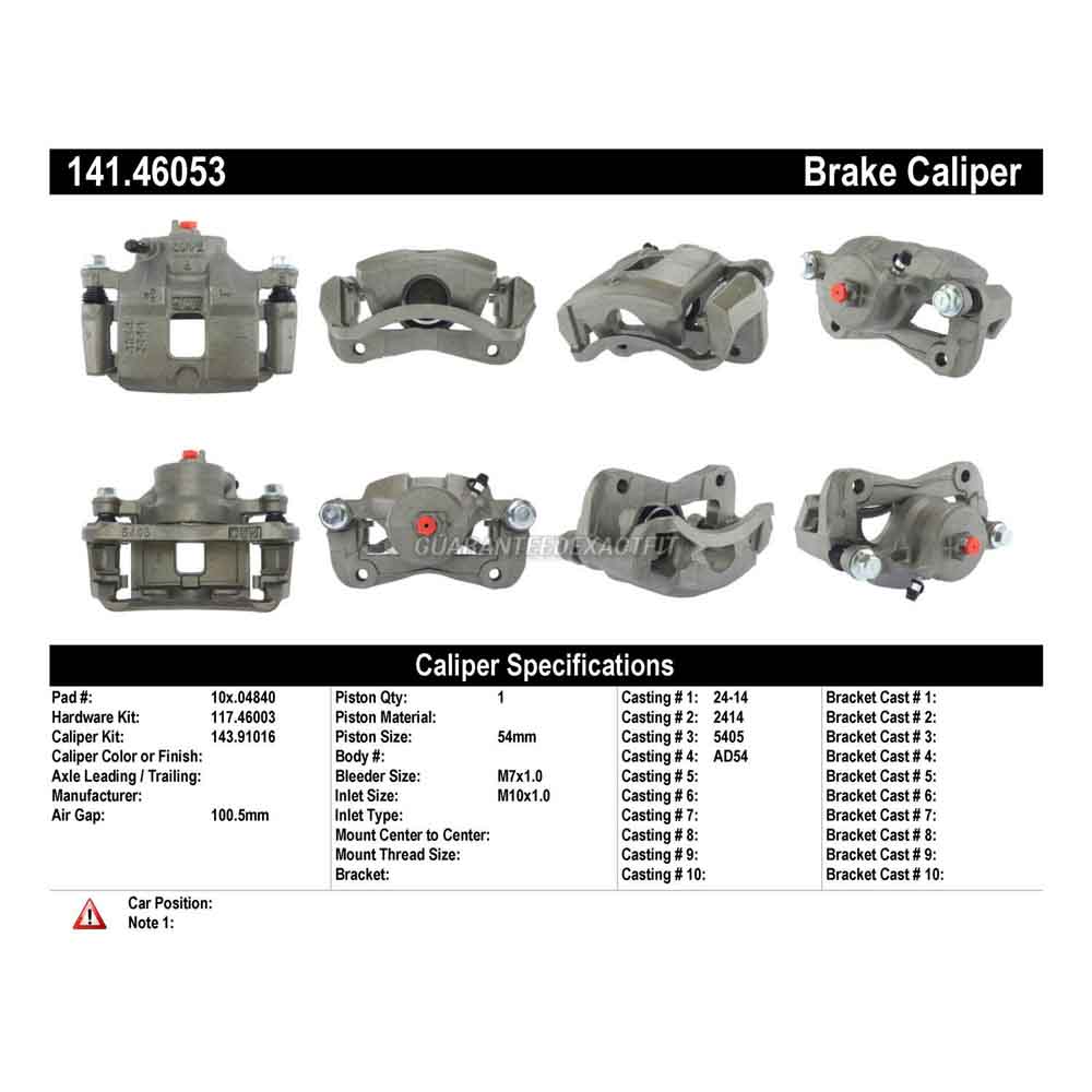 2000 Mitsubishi Mirage Brake Caliper