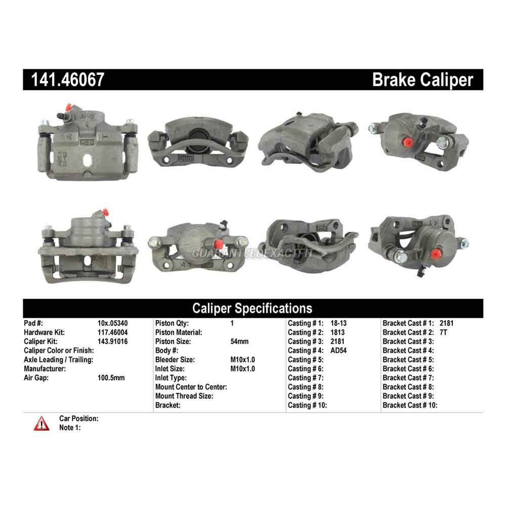 1992 Eagle Summit Brake Caliper
