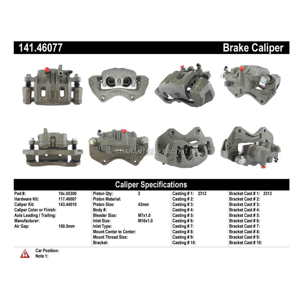 2000 Mitsubishi Montero Sport Brake Caliper