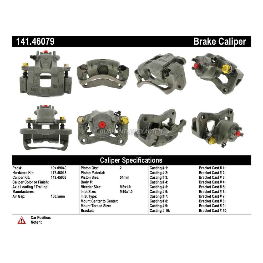 2003 Mitsubishi Lancer Brake Caliper