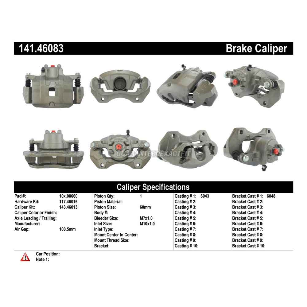 2004 Mitsubishi Lancer Brake Caliper