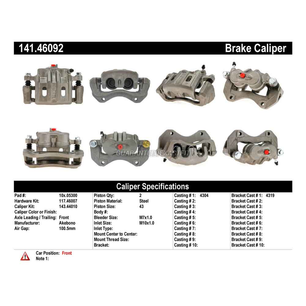 2006 Mitsubishi Outlander Brake Caliper