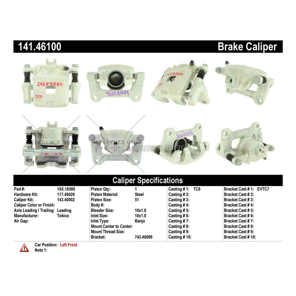 2012 Mitsubishi i-MiEV Brake Caliper