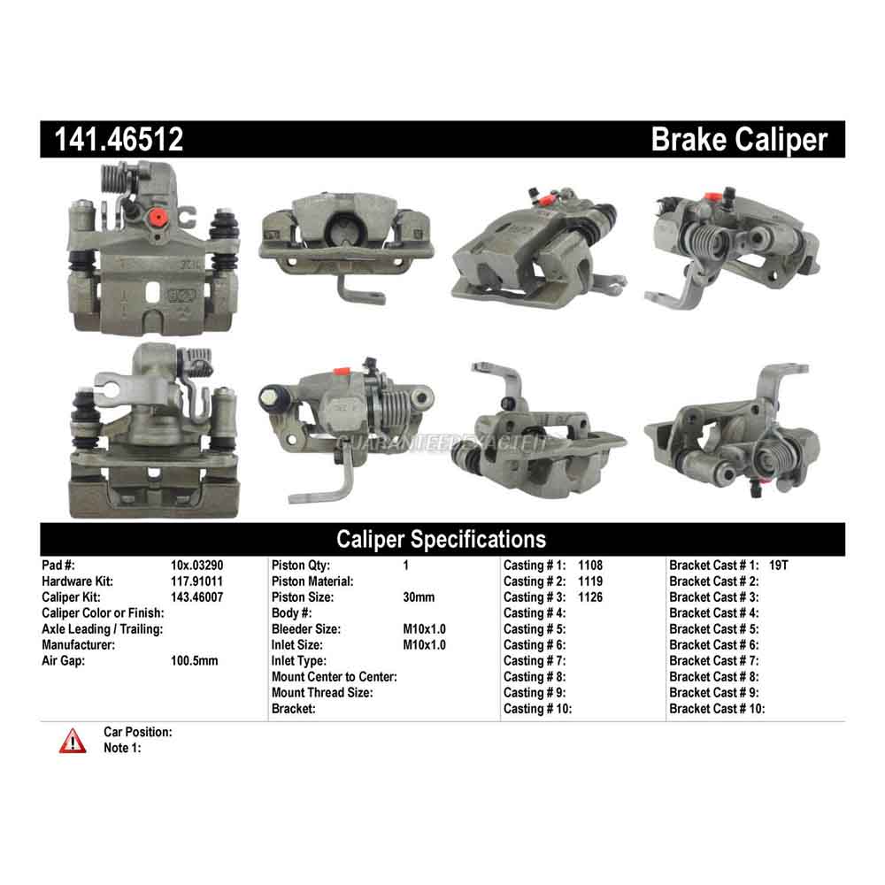 1990 Eagle Summit Brake Caliper