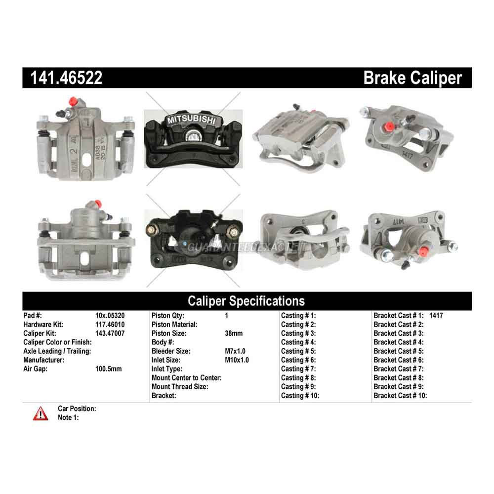 1994 Mitsubishi Diamante Brake Caliper