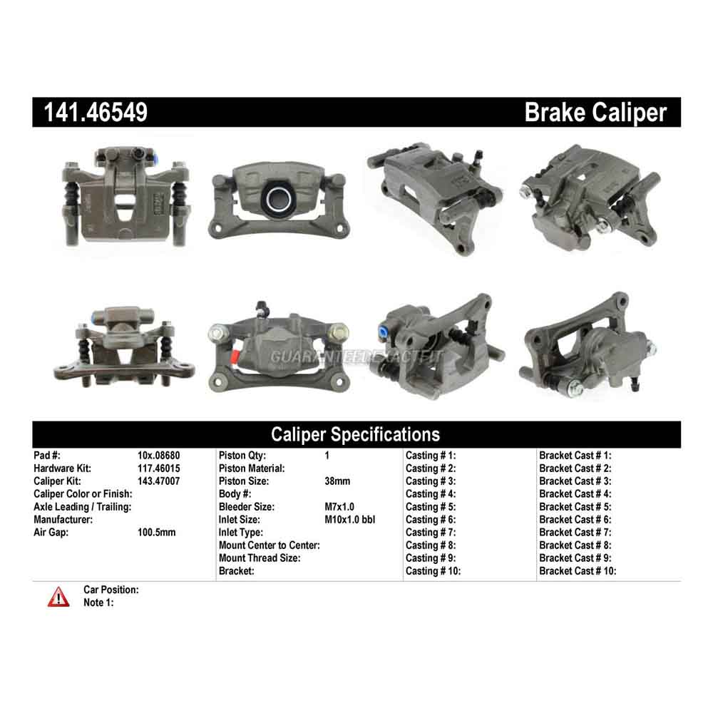 2004 Mitsubishi Endeavor Brake Caliper