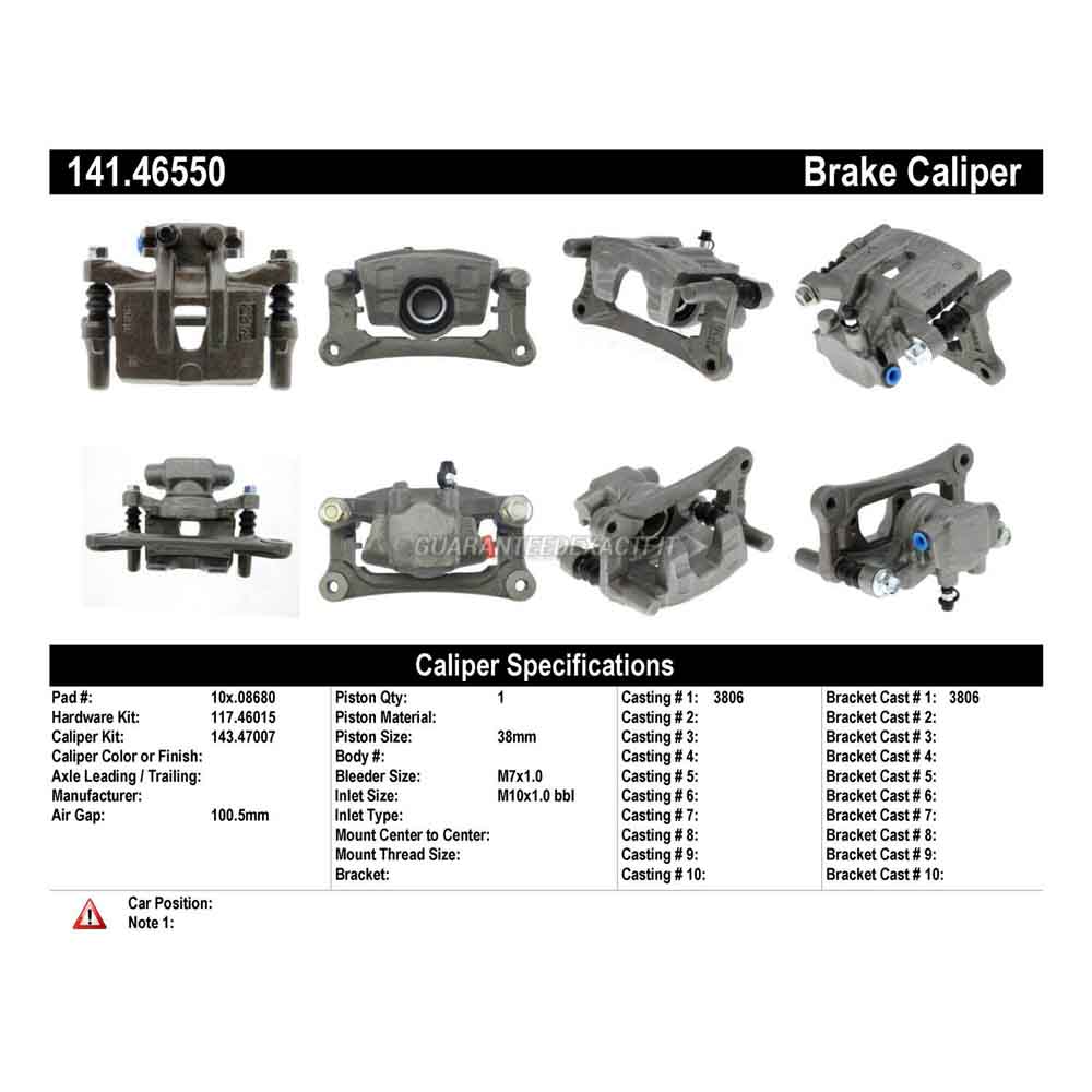 2007 Mitsubishi Endeavor Brake Caliper