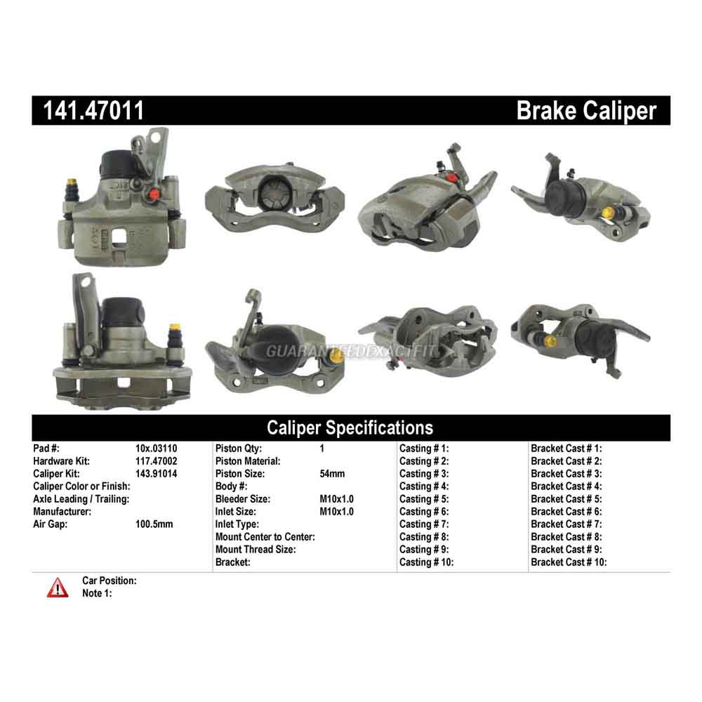 1987 Subaru GL Brake Caliper
