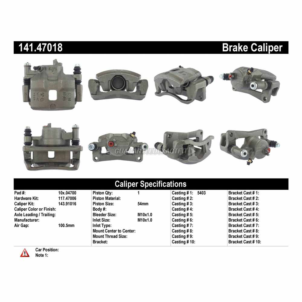 1994 Subaru Impreza Brake Caliper