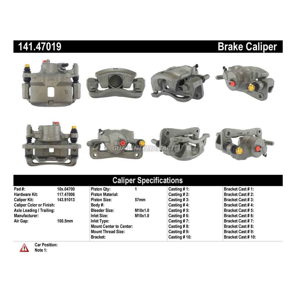 1996 Subaru Legacy Brake Caliper