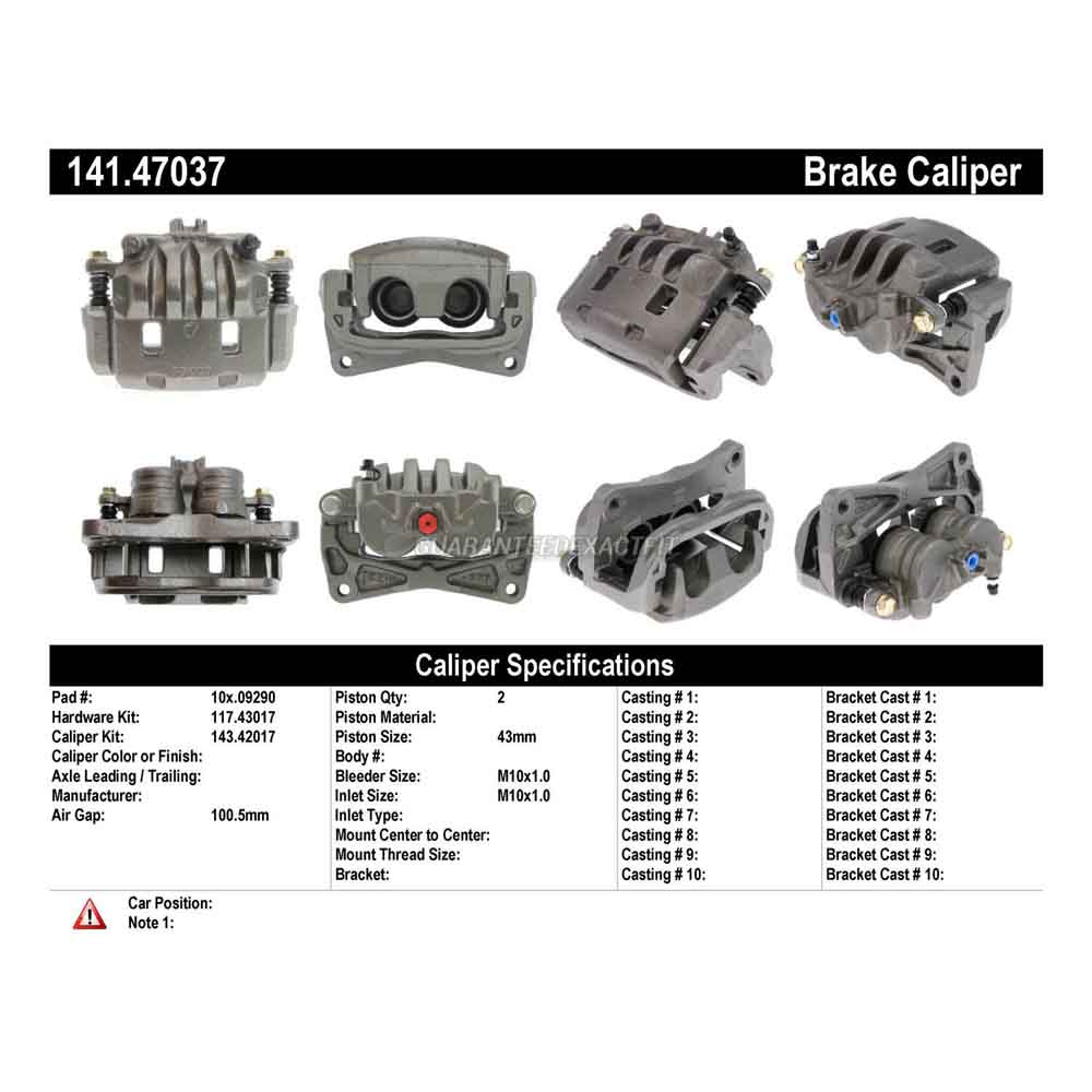 2005 Saab 9-2X Brake Caliper