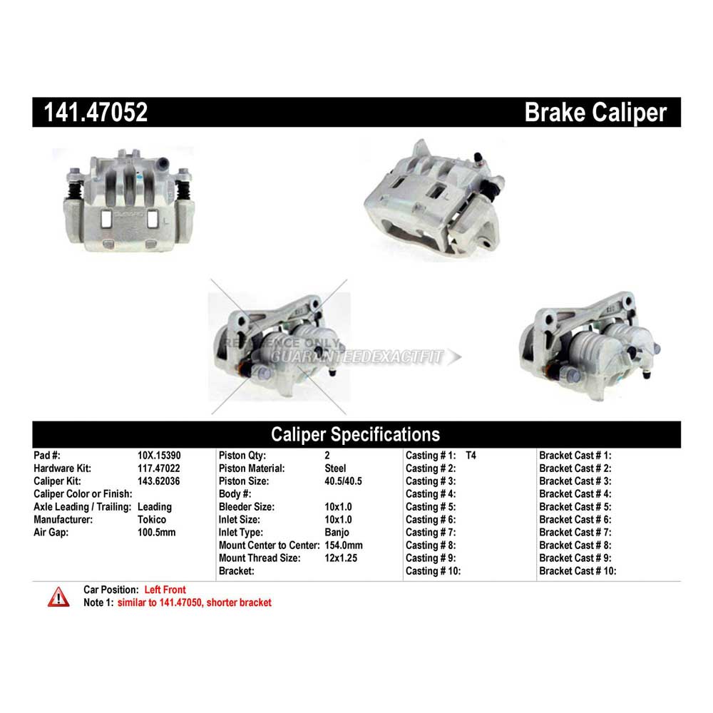 2016 Scion FR-S Brake Caliper