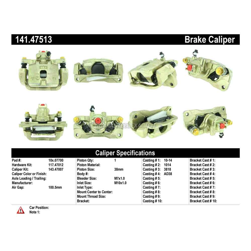 2000 Subaru Forester Brake Caliper