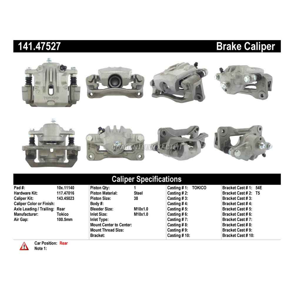 2007 Subaru Outback Brake Caliper