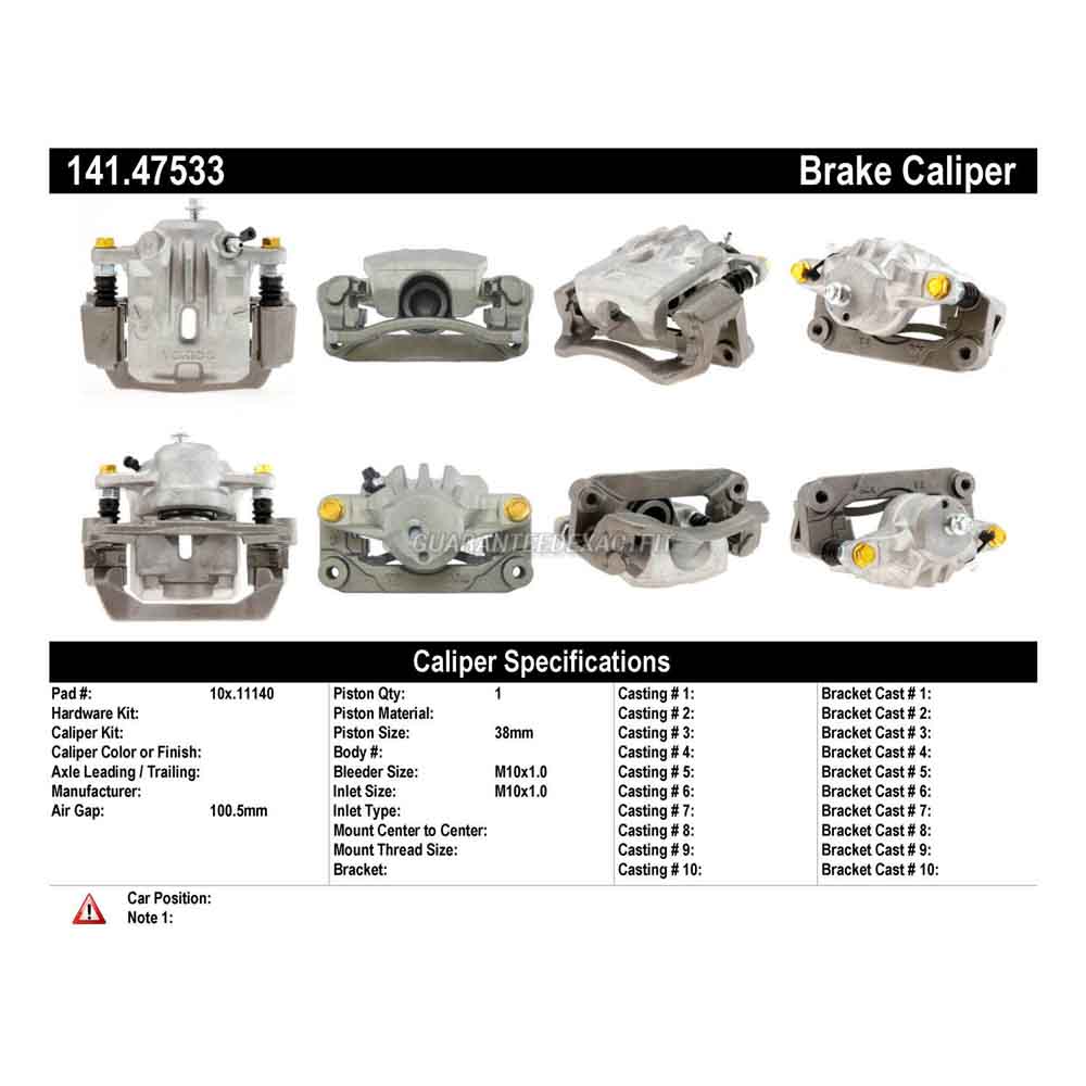 2012 Subaru Outback Brake Caliper