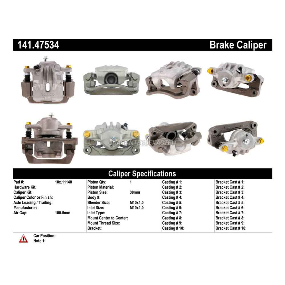 2012 Subaru Outback Brake Caliper