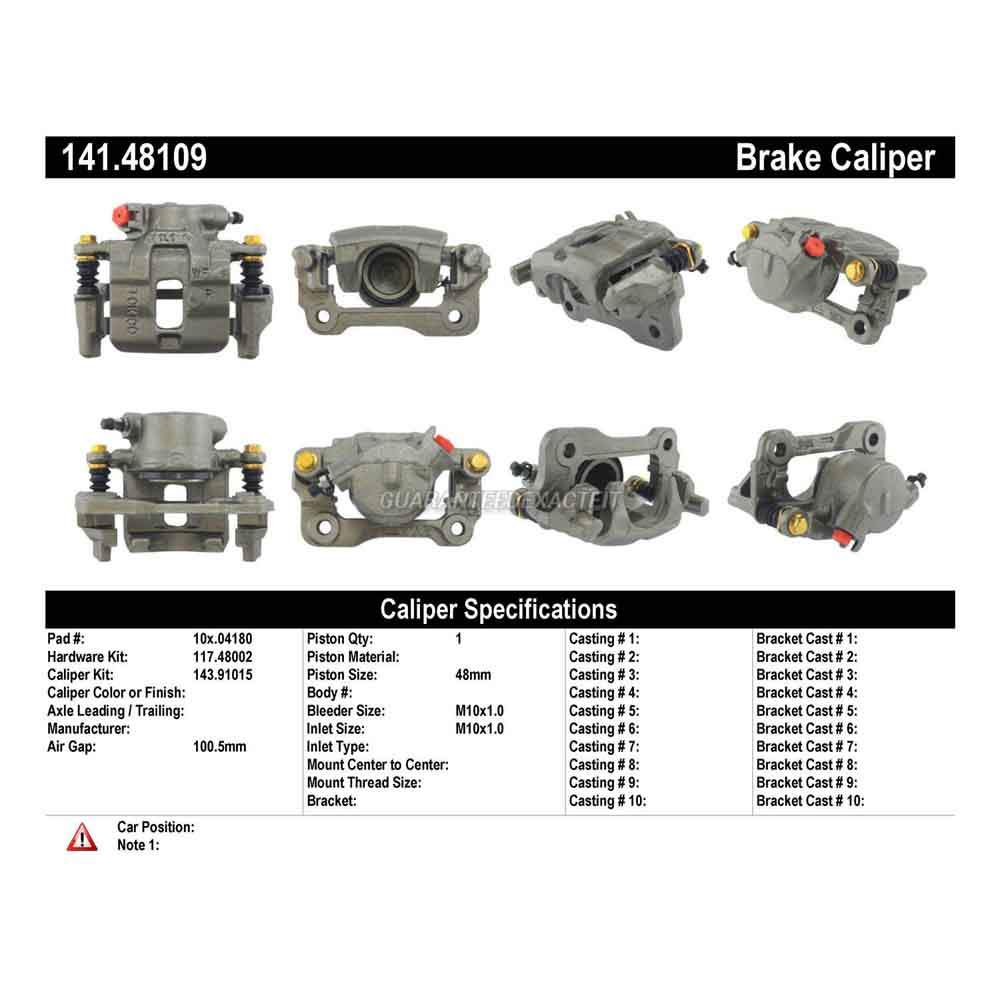 1993 Geo Tracker Brake Caliper