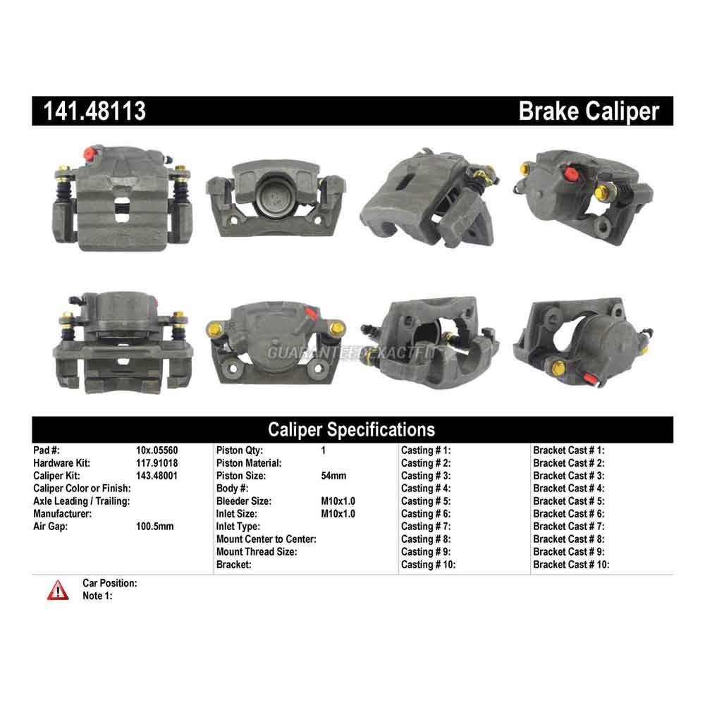2000 Chevrolet Tracker Brake Caliper