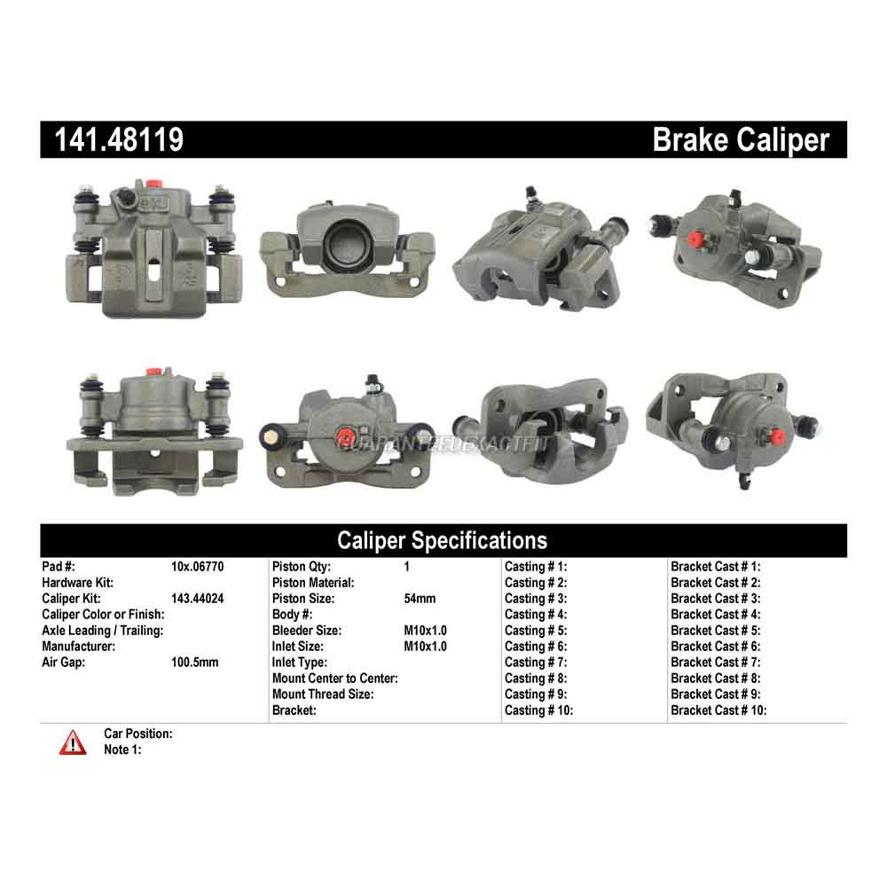 2000 Suzuki Esteem Brake Caliper