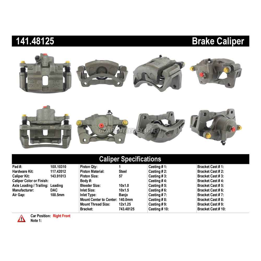 2004 Suzuki Verona Brake Caliper