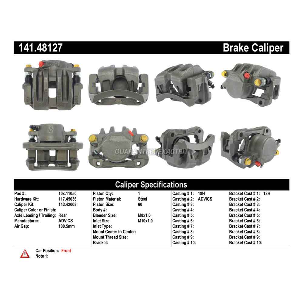 2004 Suzuki XL-7 Brake Caliper