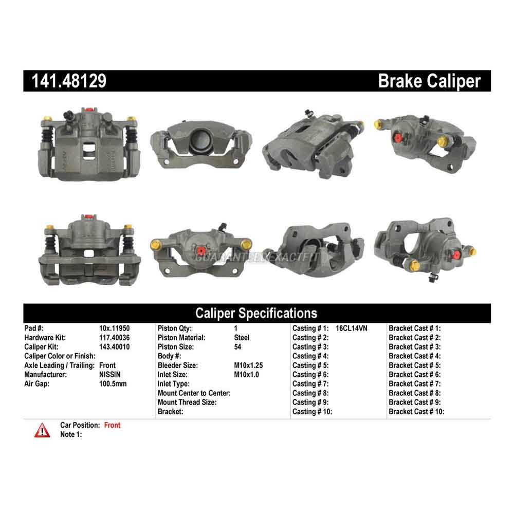 2007 Suzuki Aerio Brake Caliper